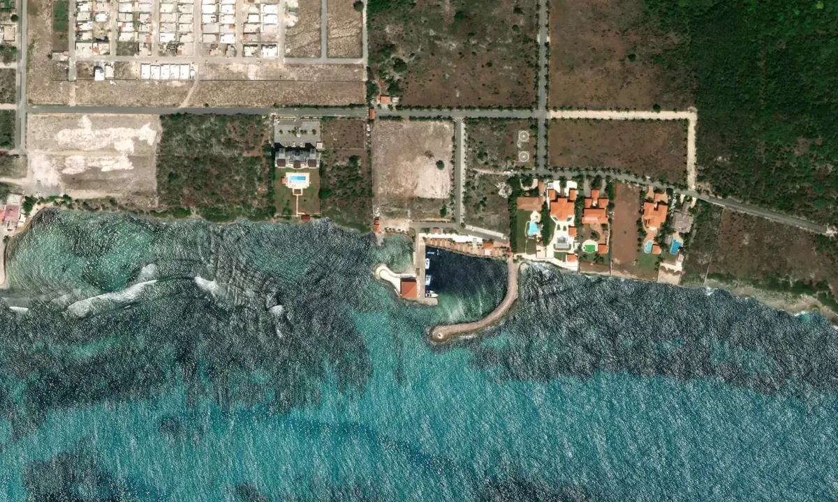 Satelite image of Captain Kidd Yacht club marina