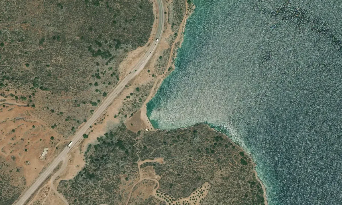 Satelite image of Caravan Cove