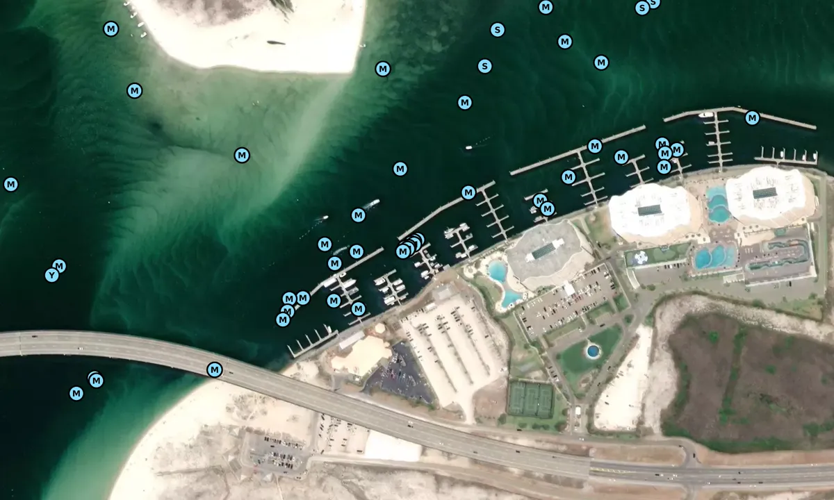 Satelite image of Caribe Marina - Orange Beach