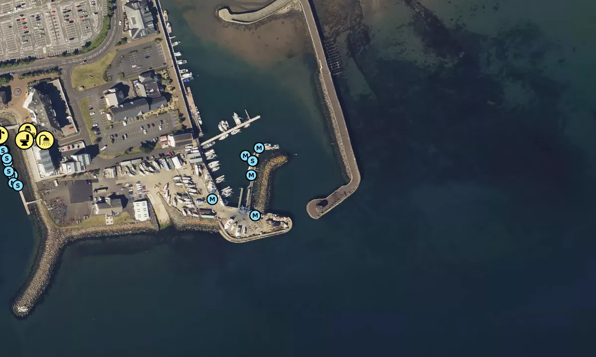 Satelite image of Carrickfergus Harbour