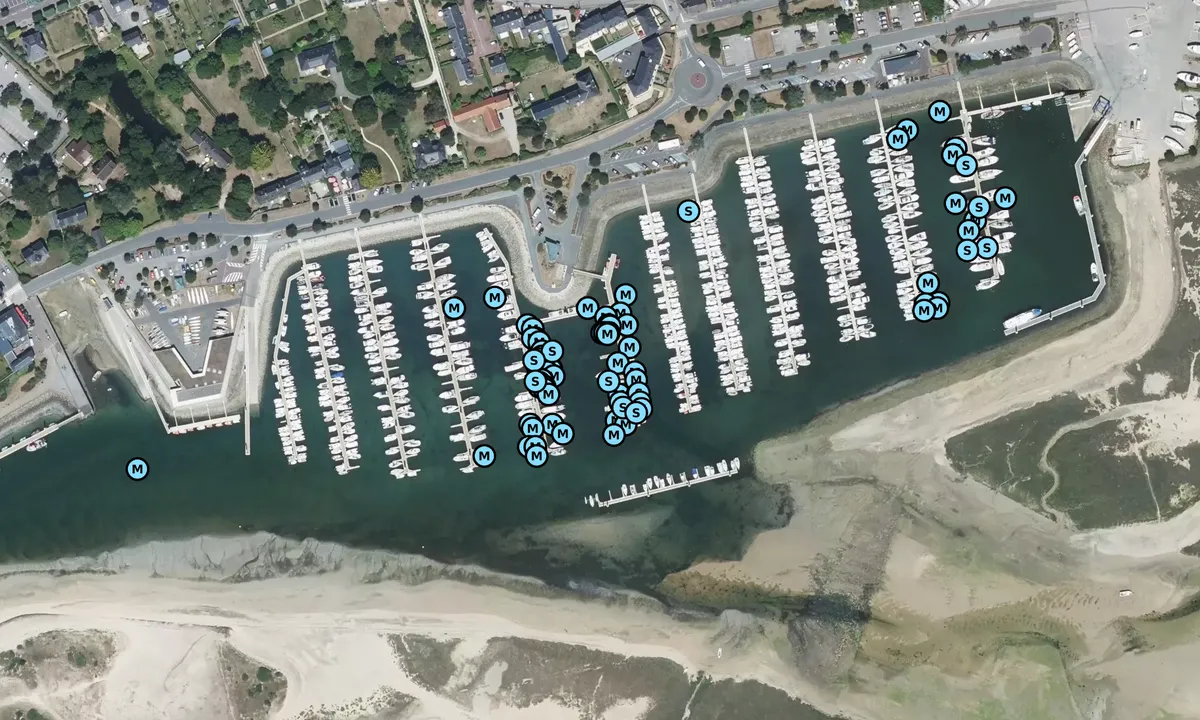 Satelite image of Carteret Marina