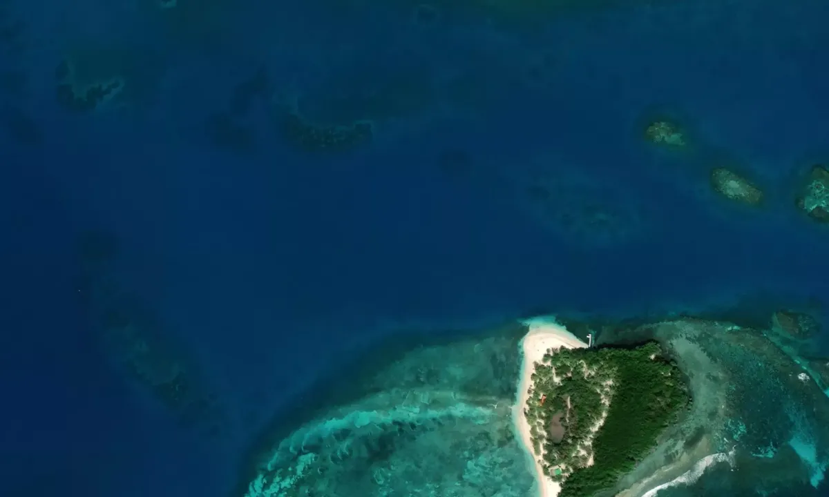 Flyfoto av Cayo Blanco 2