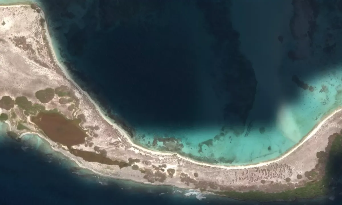 Flyfoto av Cayo de Agua Nord