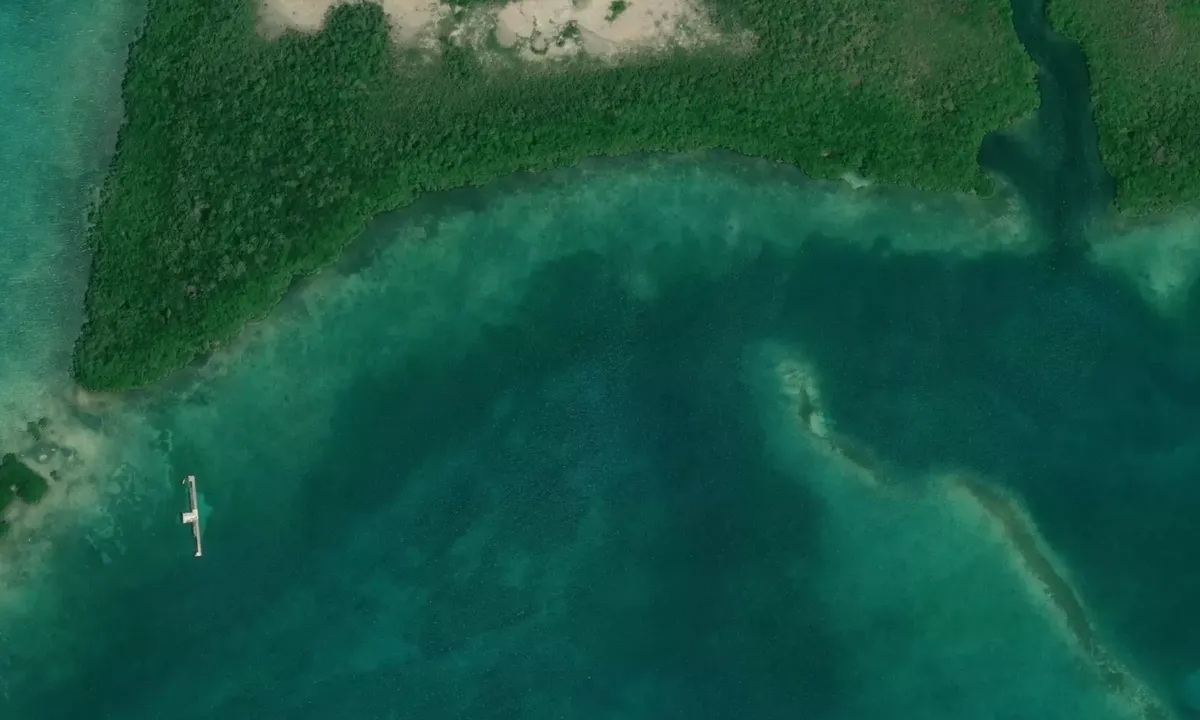 Satelite image of Cayo Rapado Grande - Acopio