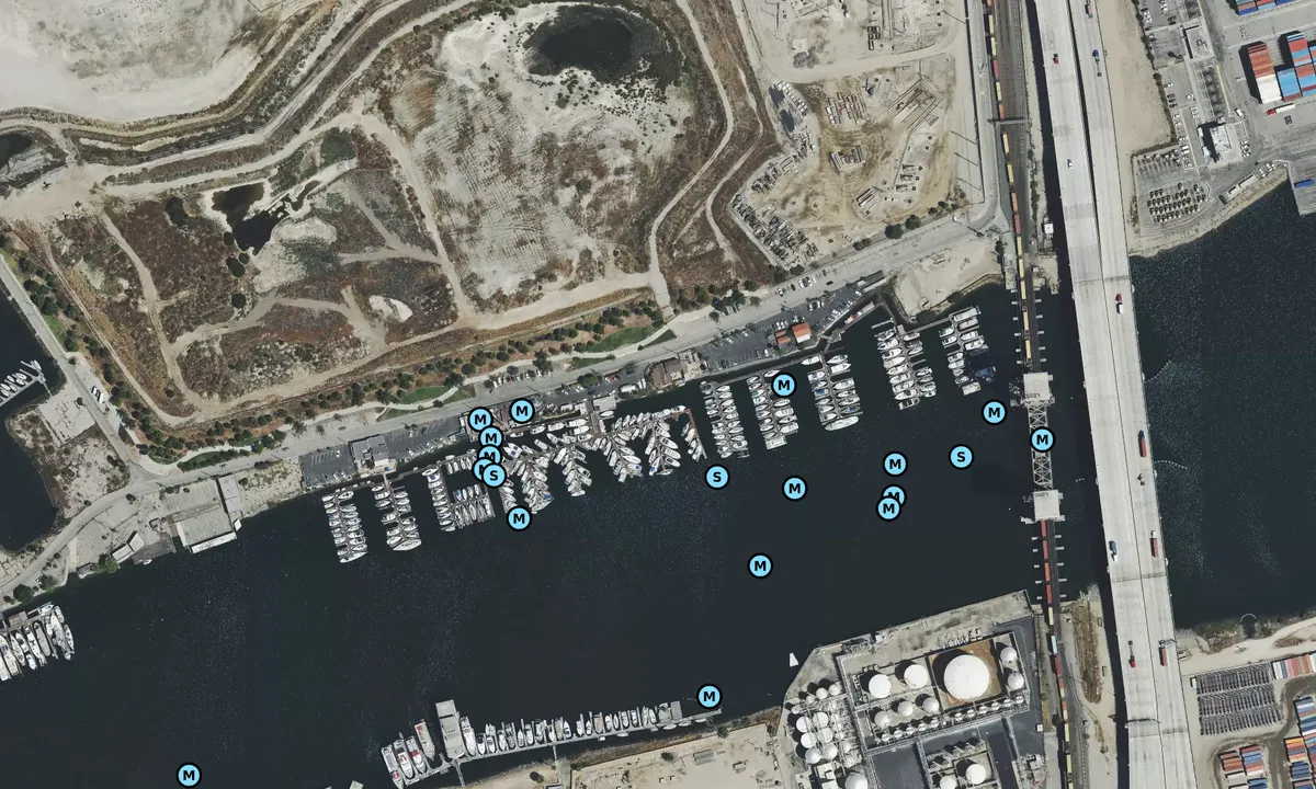 Satelite image of Cerritos Yacht Anchorage - Long Beach