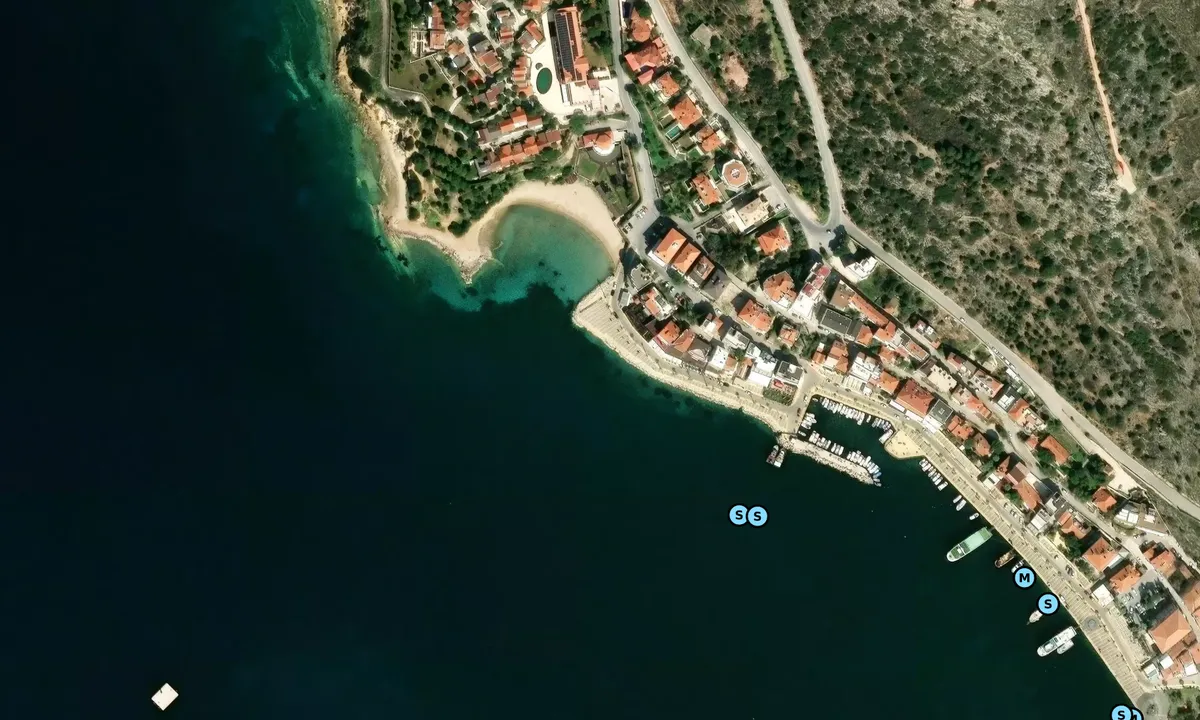 Satelite image of Cesme West Bay