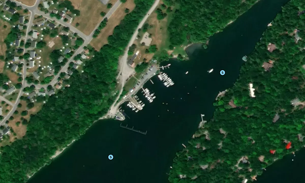 Satelite image of CFB Kingston Yacht Club