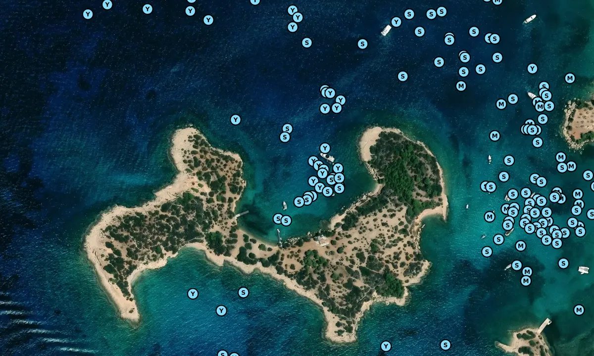 Satelite image of Chenesar Island