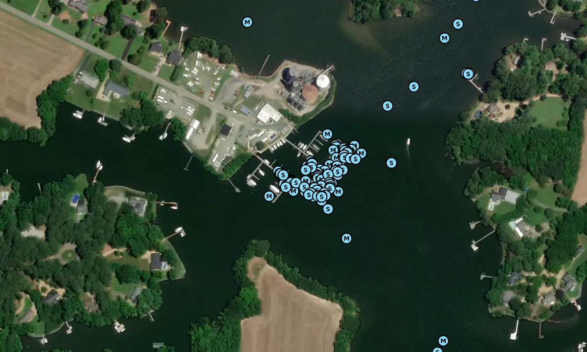 Satelite image of Chesapeake Boat Basin