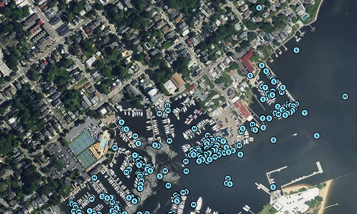 Satelite image of Chesapeake Boating Club
