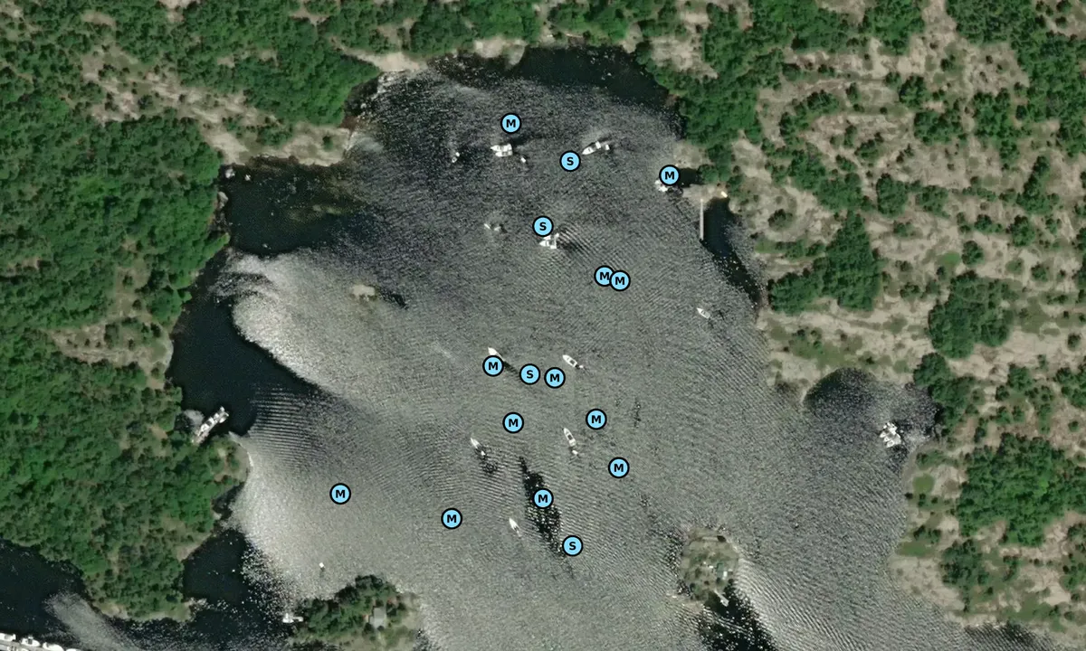 Satelite image of Chimney Bay