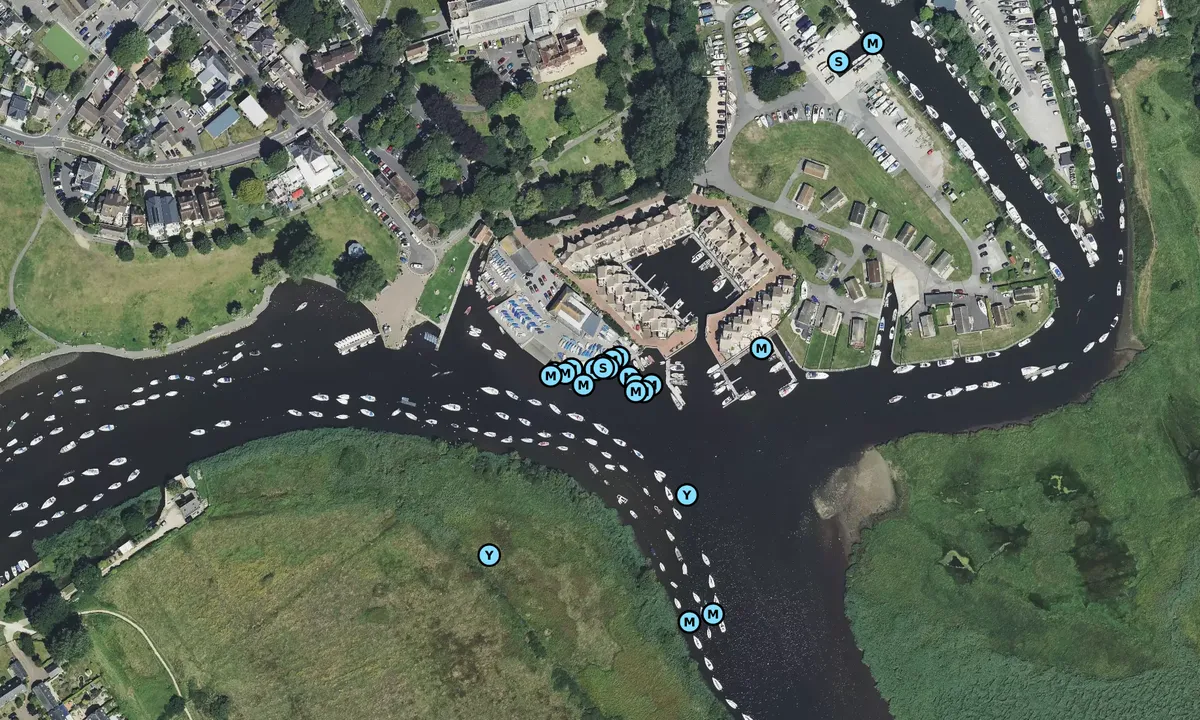 Satelite image of Christchurch Sailing Club 1