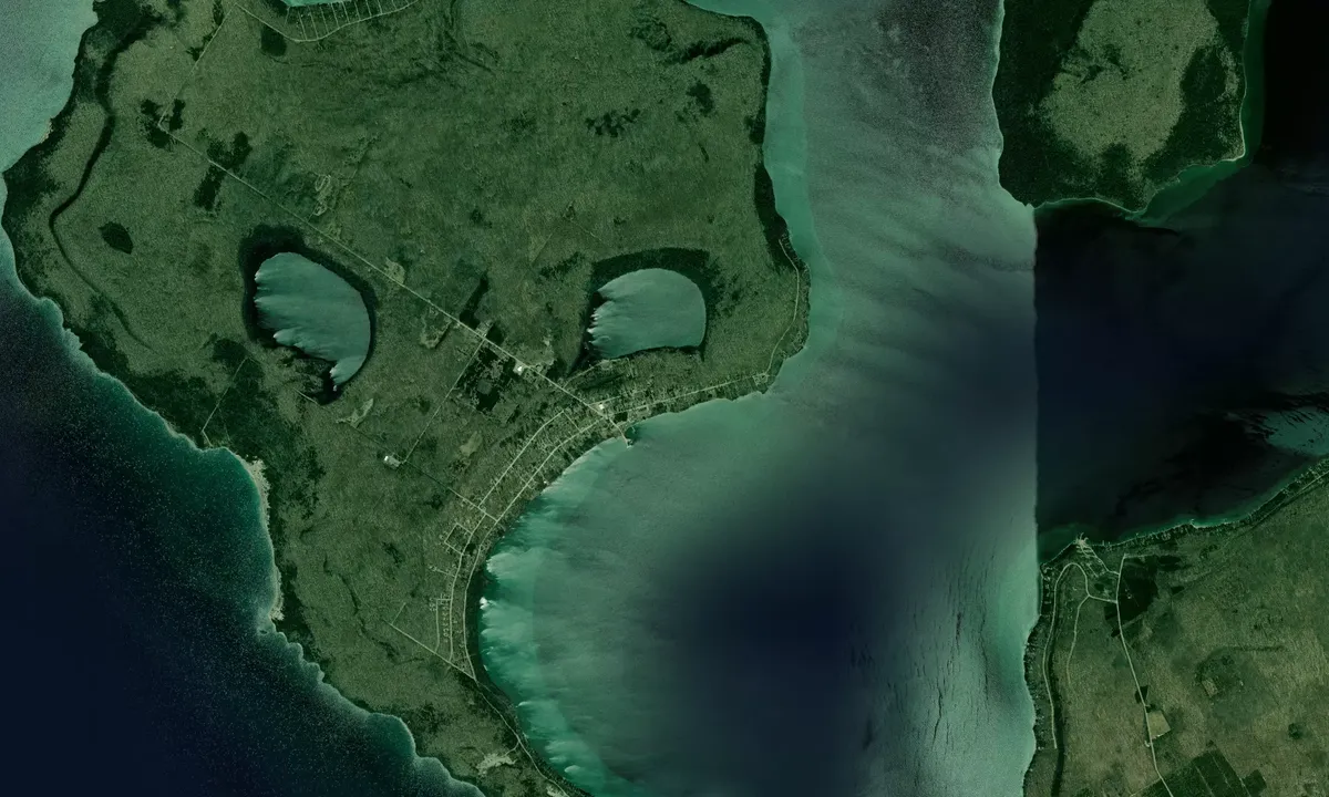 Flyfoto av Christian Island Channel