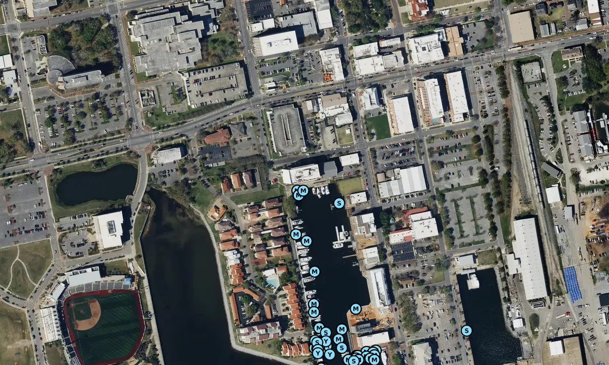 Satelite image of City of Pensacola