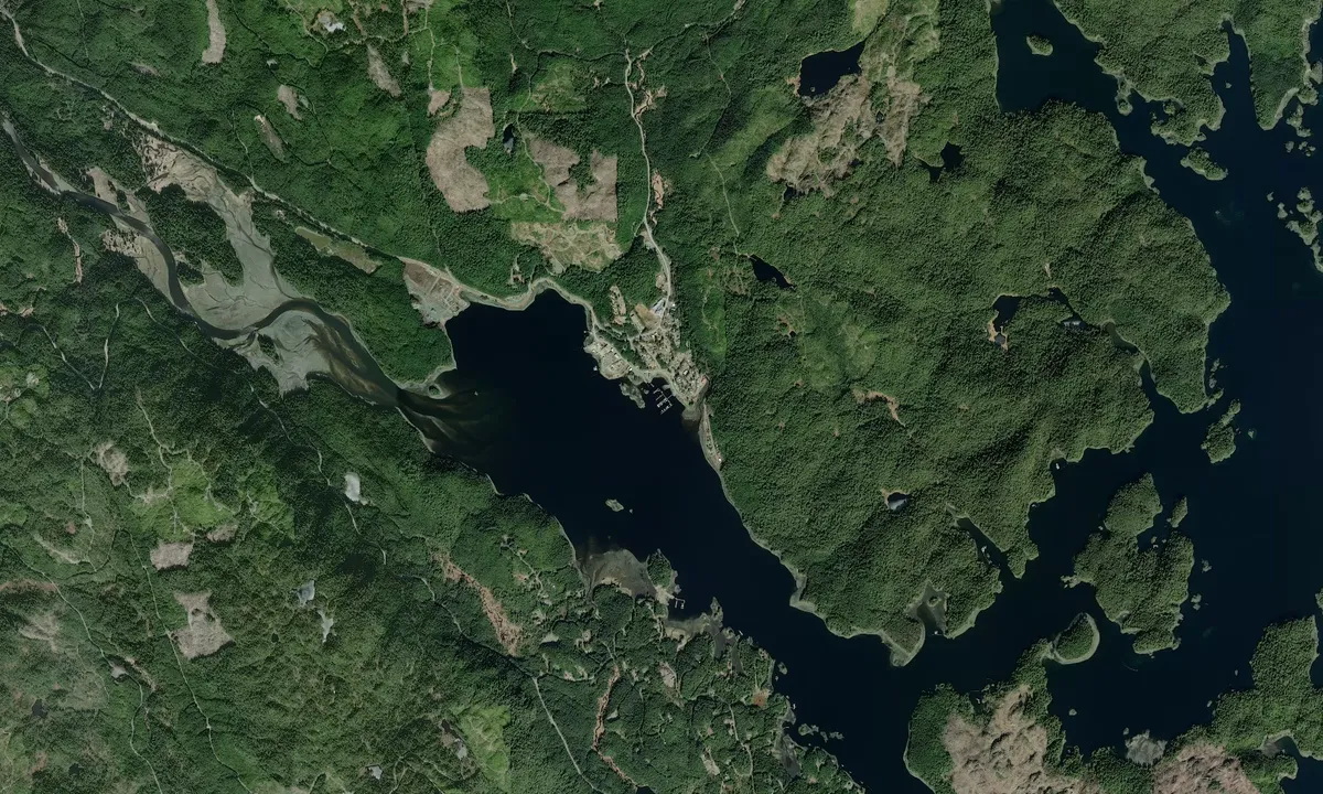 Flyfoto av City of Thorne Bay