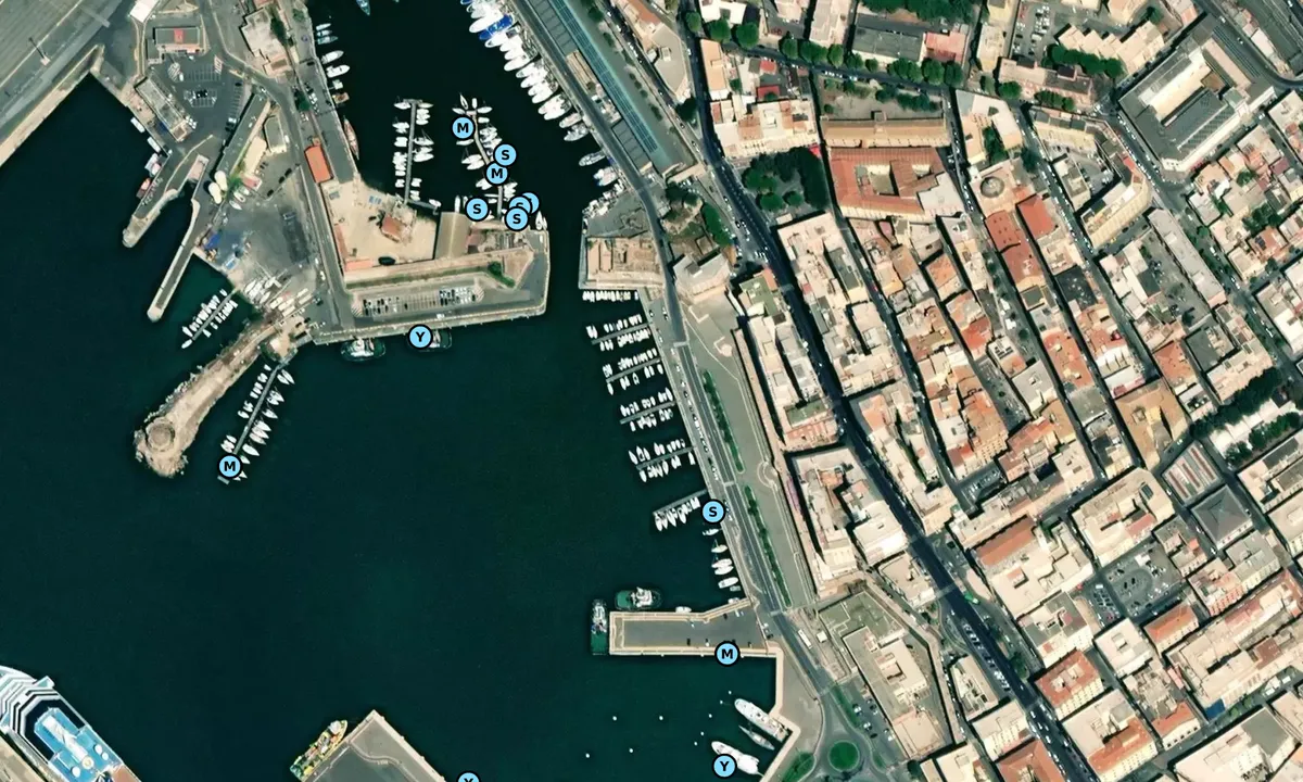 Satelite image of Civitavecchia- Ulisse Cantieri Navali
