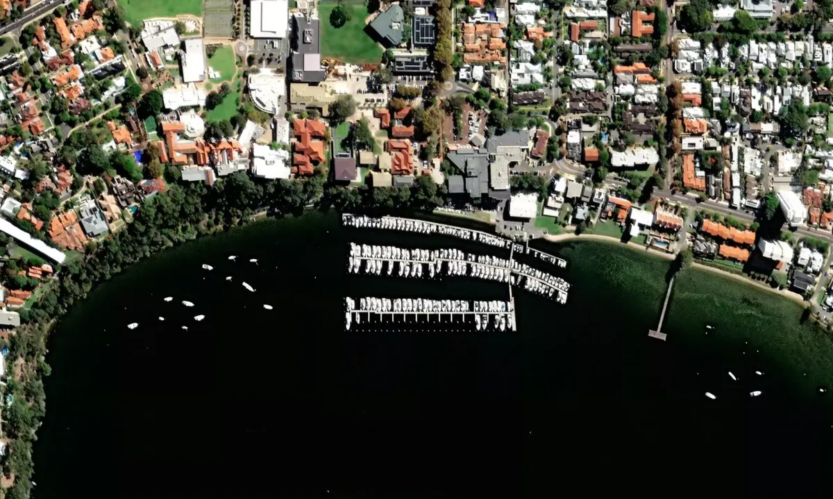 Flyfoto av Claremont Yacht Club