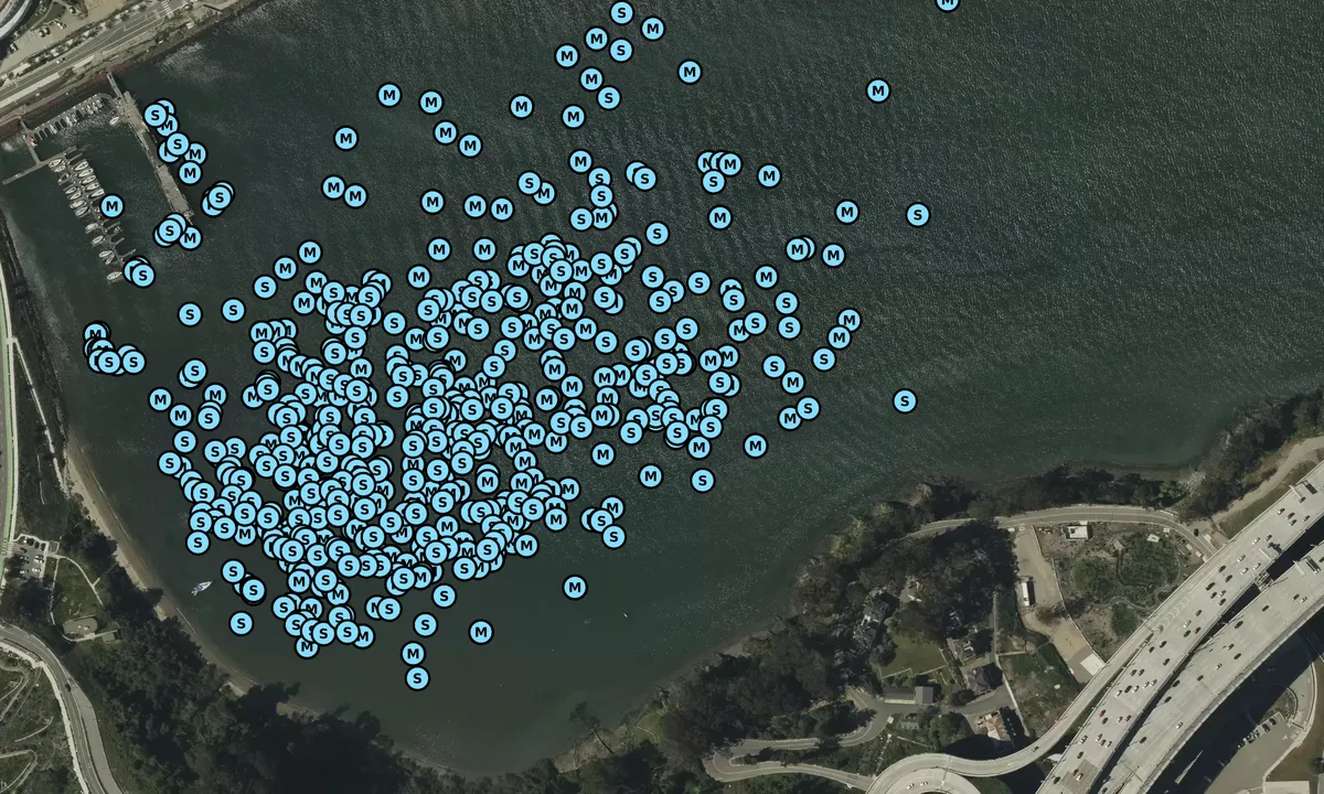 Satelite image of Clipper Cove