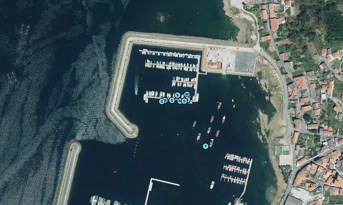 Satelite image of Club Náutico Boiro-Marina Cabo de Cruz