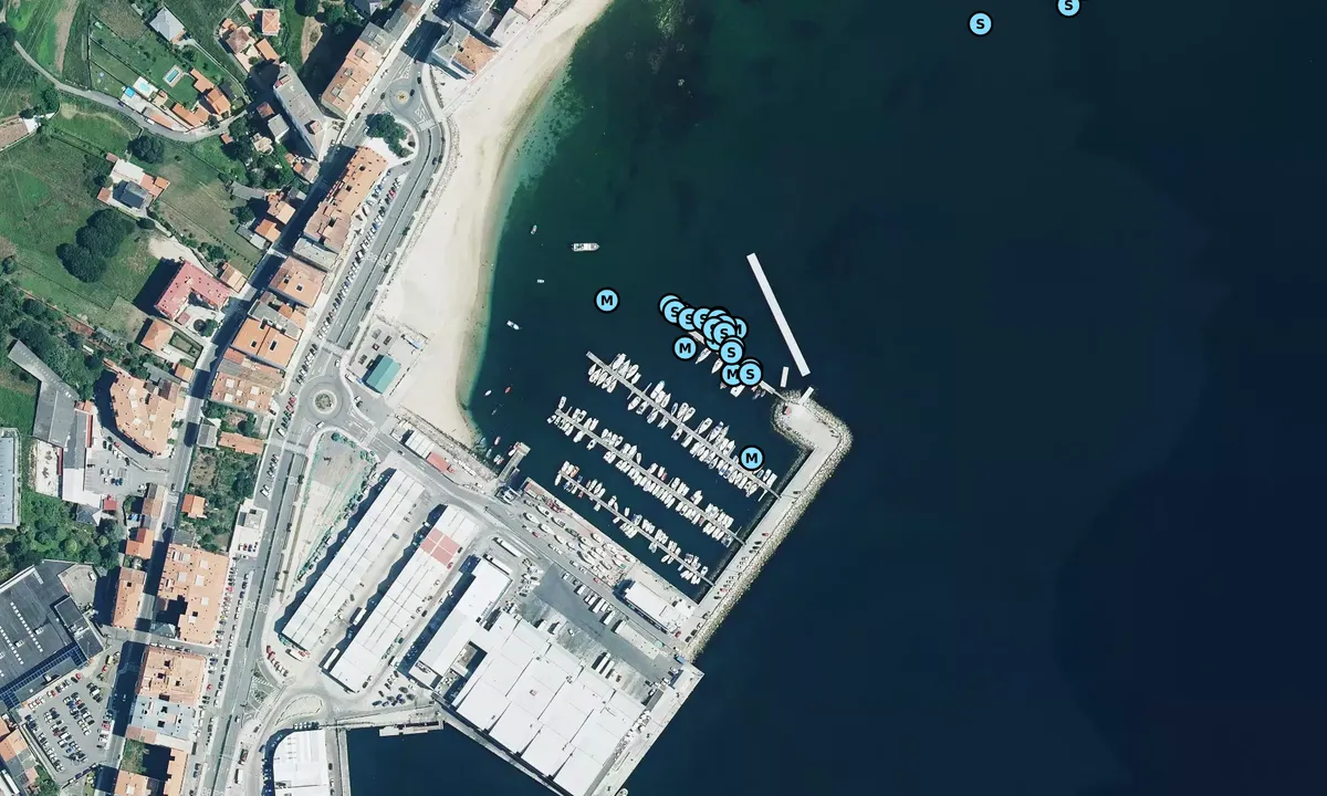Satelite image of Club Nautico Deportivo de Riveira - Ribeira