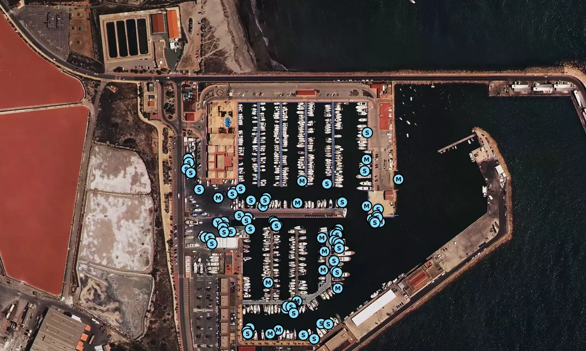 Satelite image of Club Náutico Villa de San Pedro