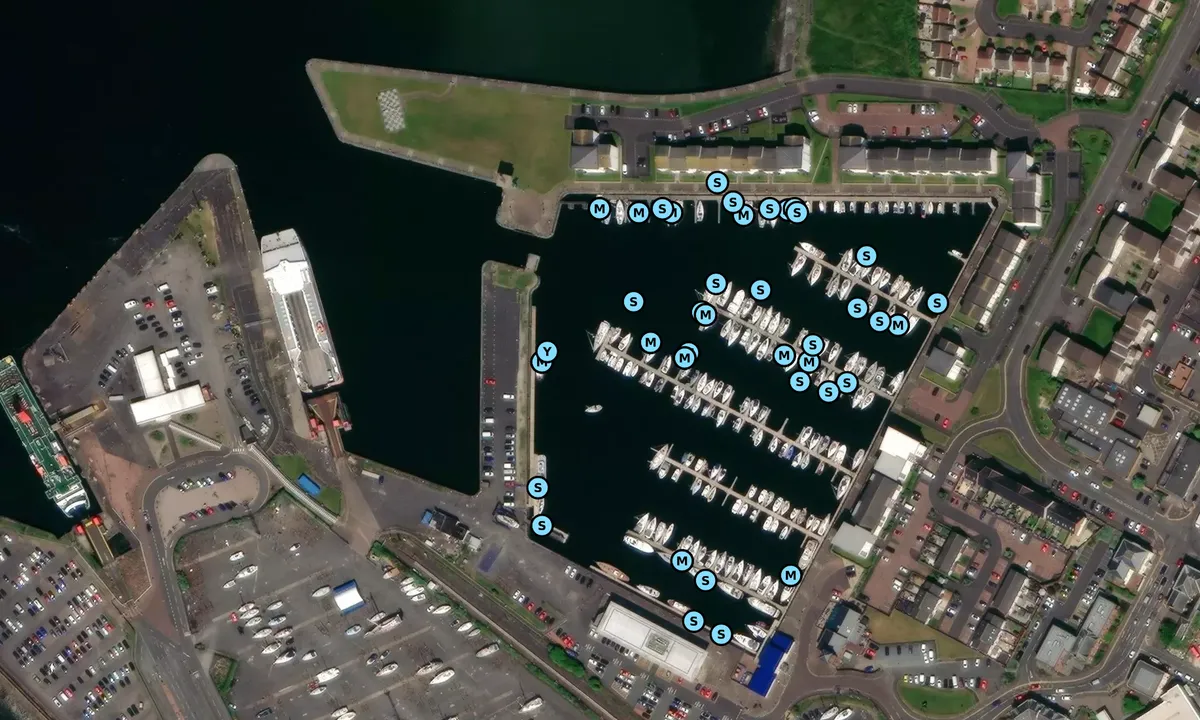 Satelite image of Clyde Marina - Ardrossan