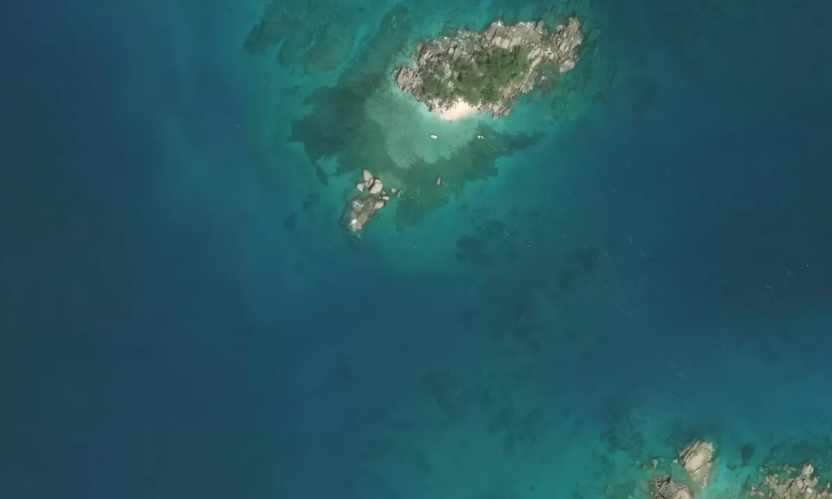 Satelite image of Coco Island