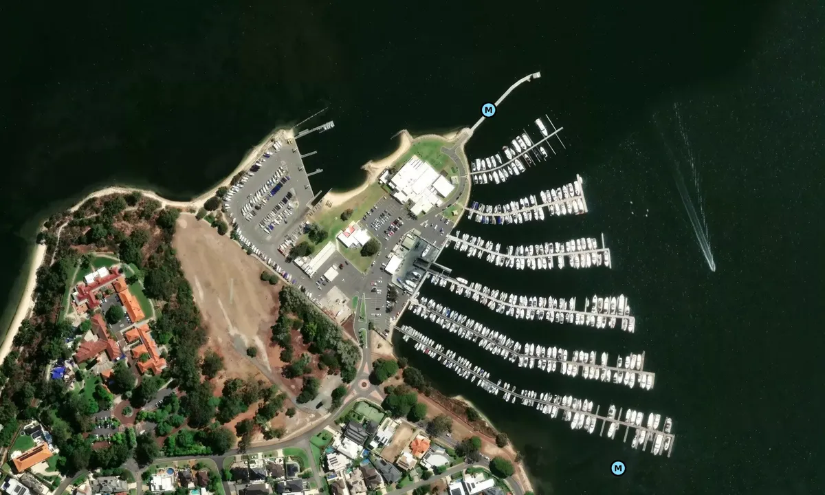 Satelite image of Coffee Point Reserve Marina