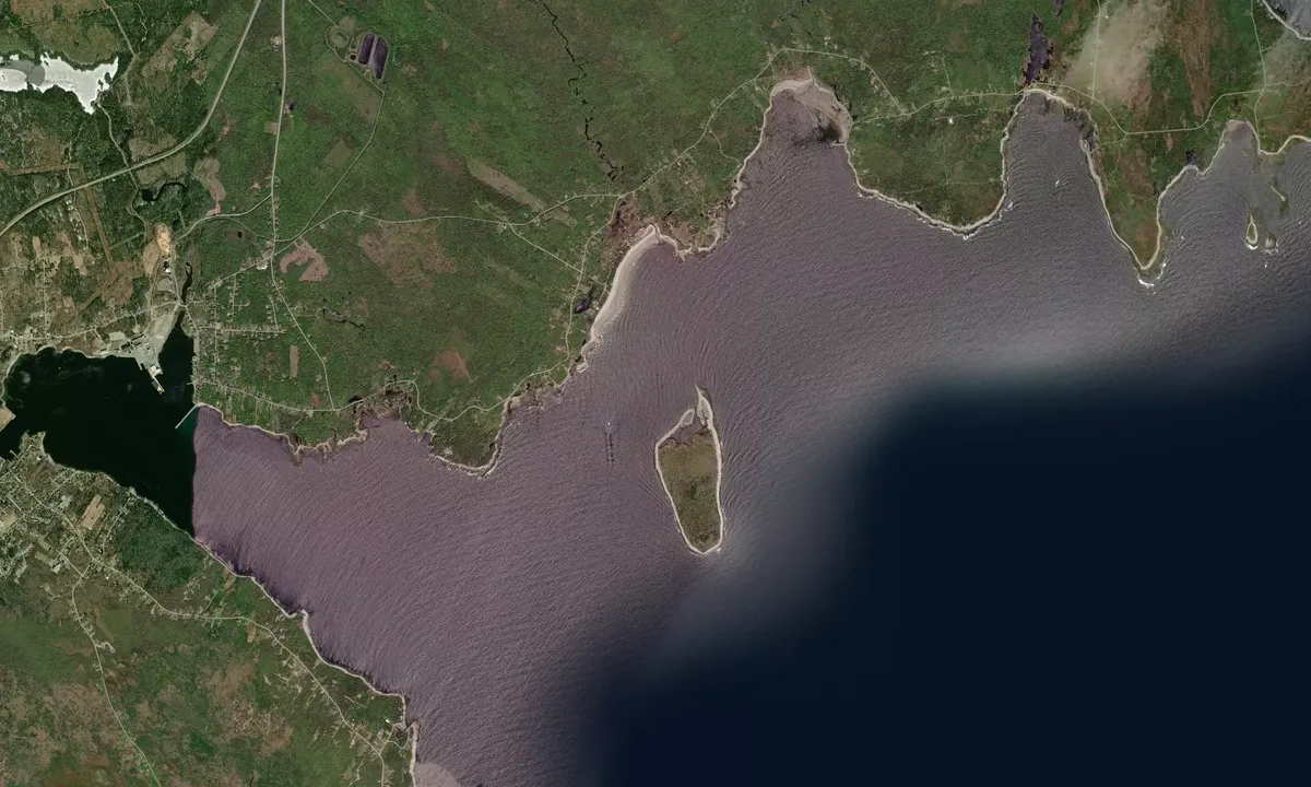 Flyfoto av Coffin Island