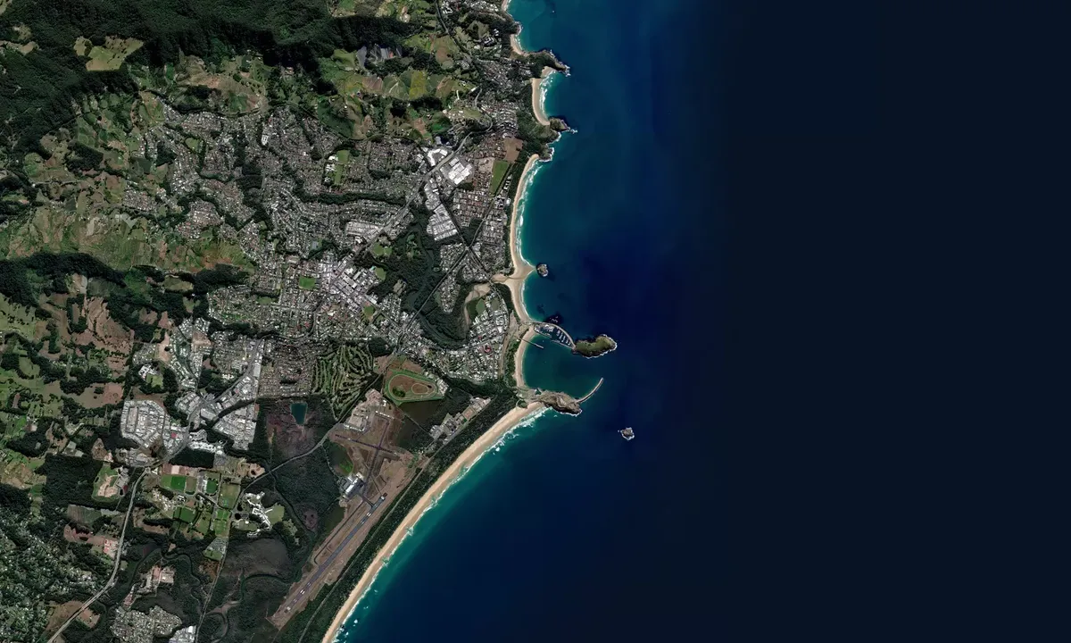 Flyfoto av Coffs Harbour