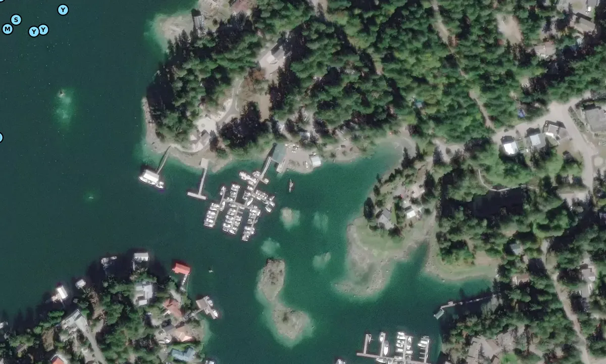 Satelite image of Coho Marina