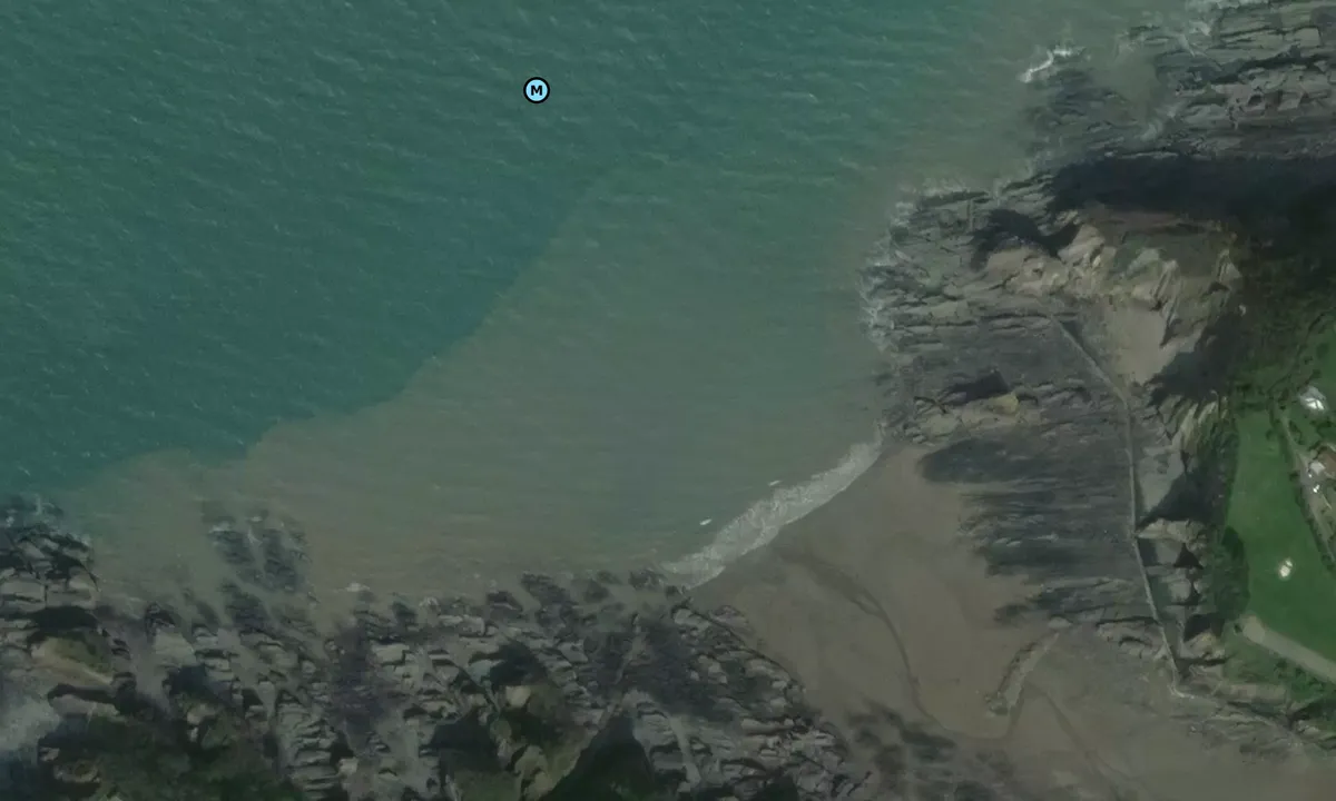 Satelite image of Combe Martin Beaches