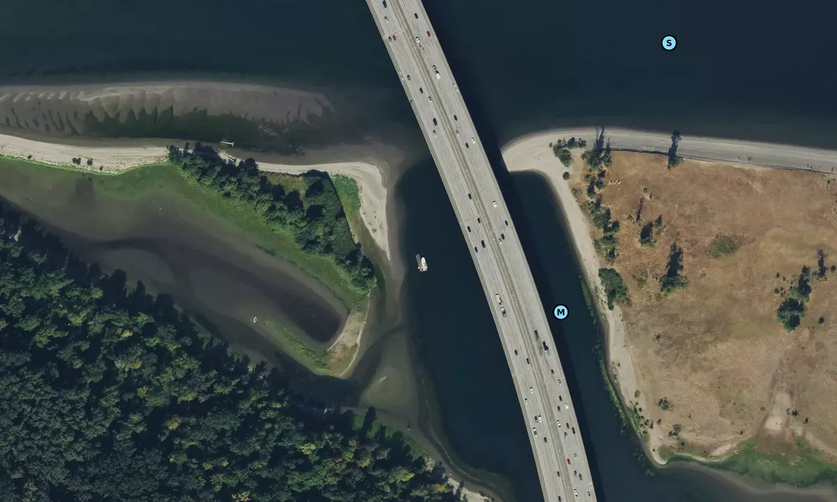 Satelite image of Commodore's Cove