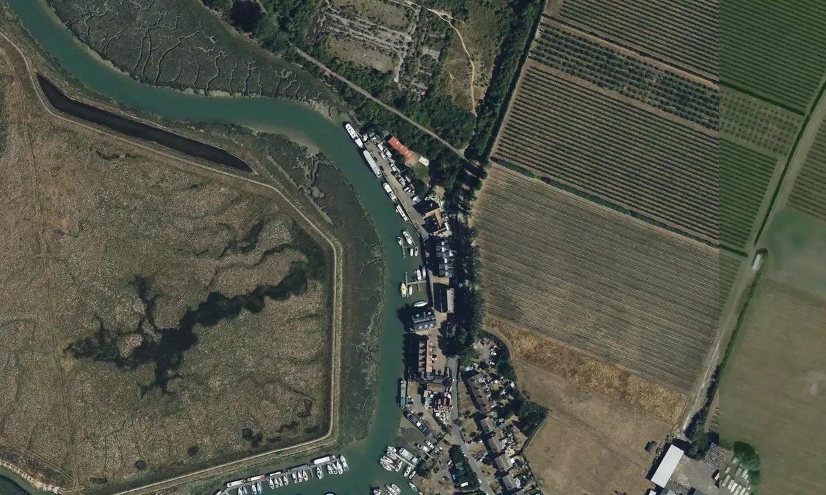 Satelite image of Conyer Creek Marina