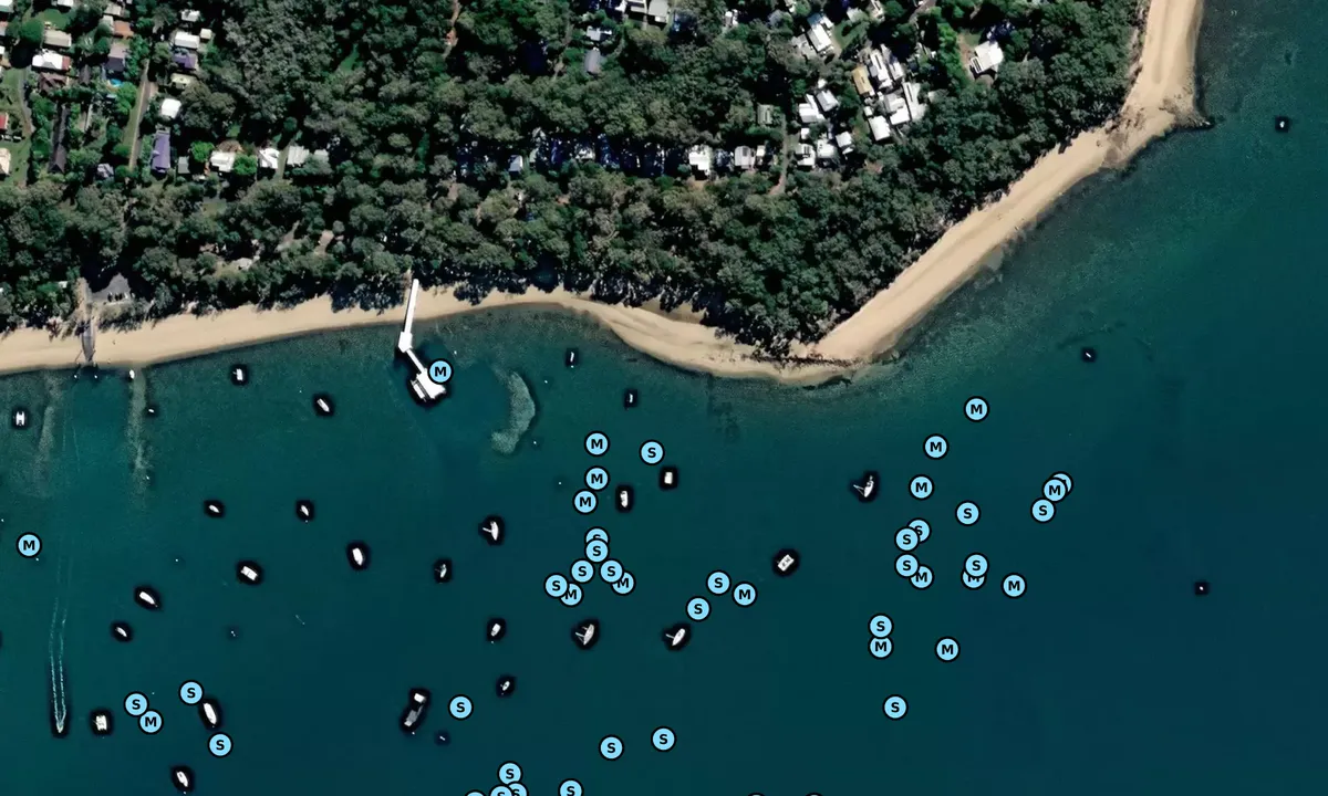 Satelite image of Coochiemudlo Island