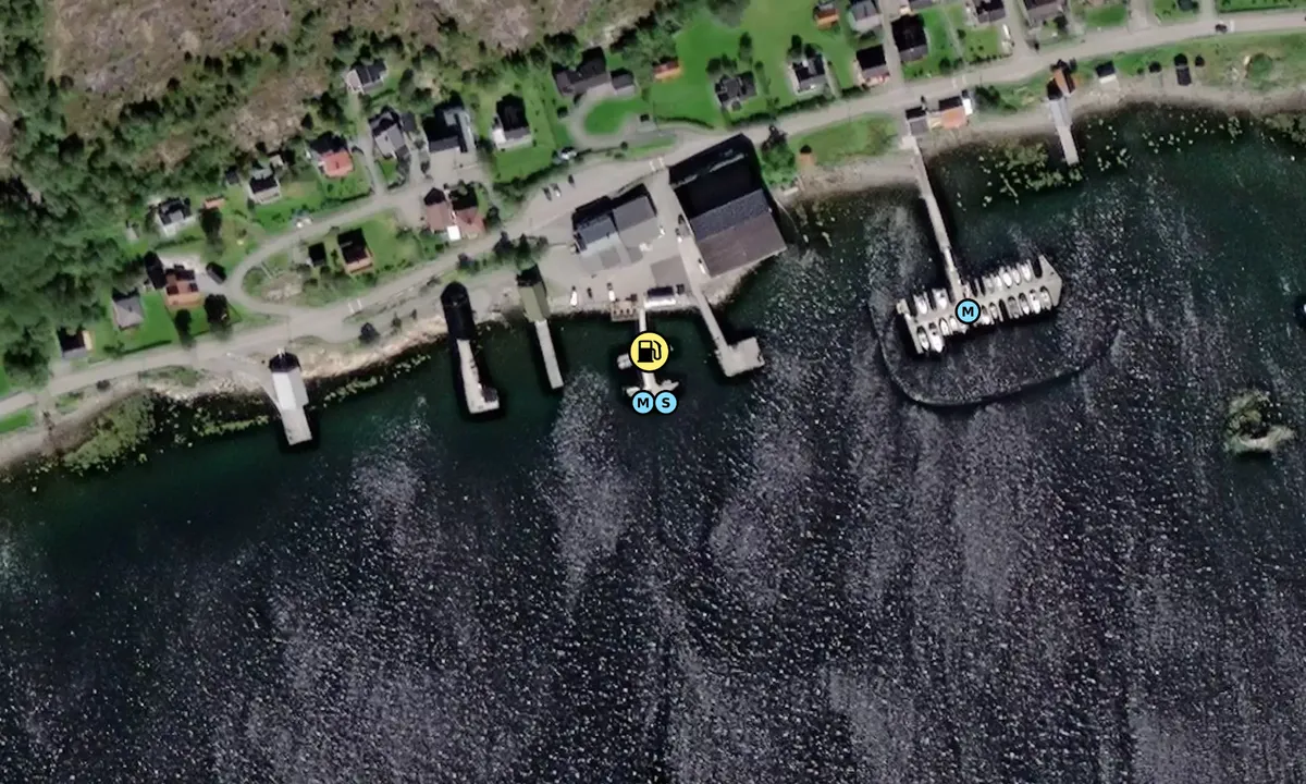 Satelite image of Coop Stokkøy Gjestebrygge