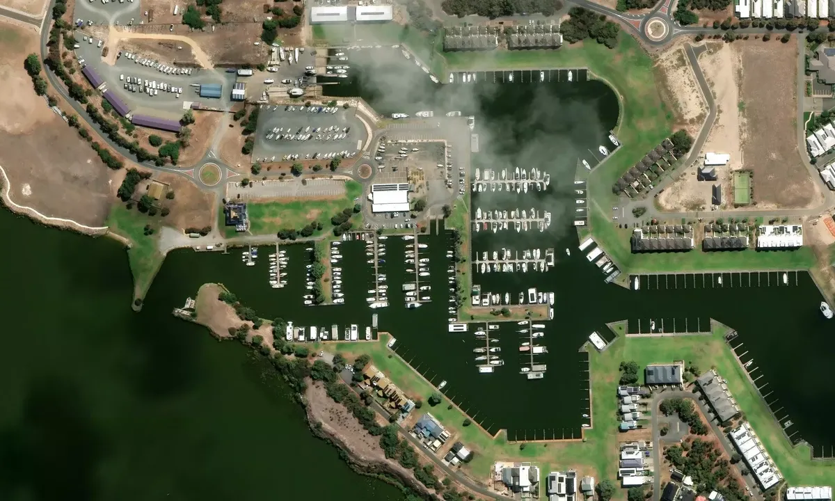 Satelite image of Coorong Quays Hindmarsh Island