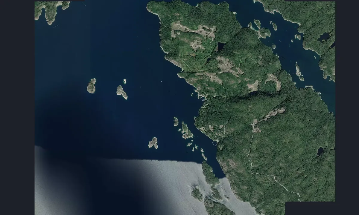 Flyfoto av Copeland Islands