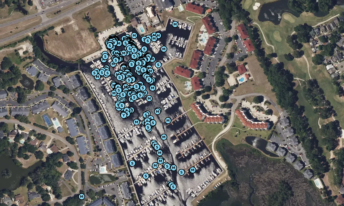 Satelite image of Coquina Yacht Club