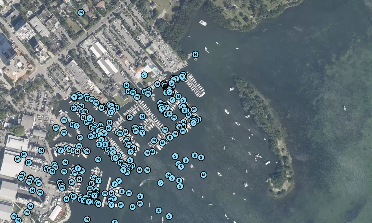 Satelite image of Coral Reef Yacht Club - Miami