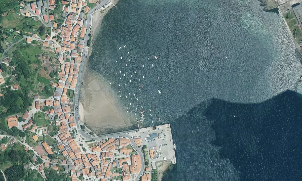 Flyfoto av Corcubion