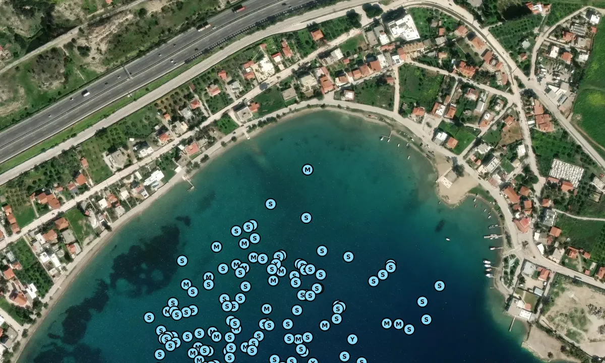 Satelite image of Corinth Canal