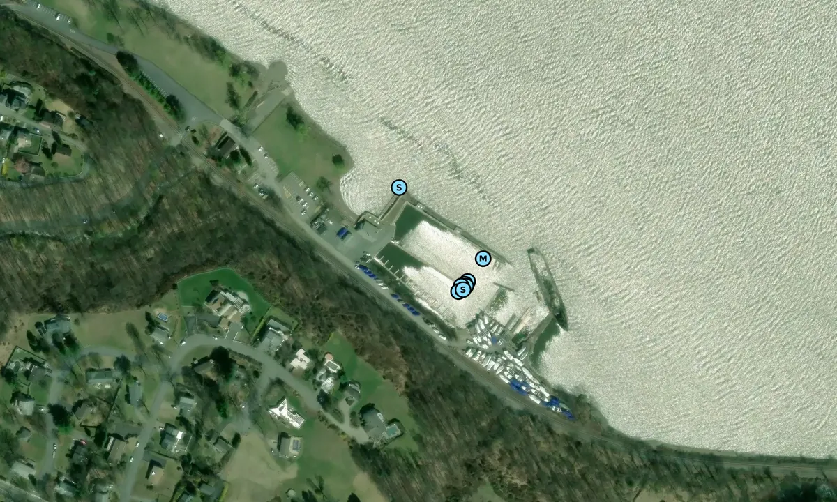 Satelite image of Cornwall Yacht Club