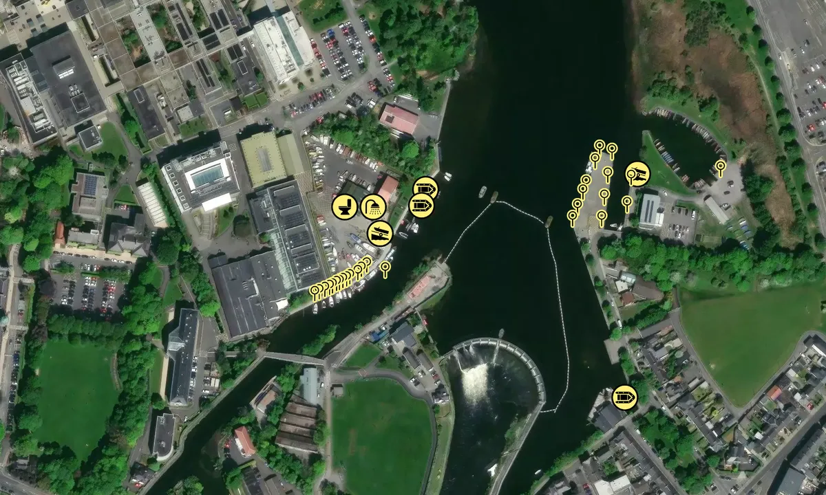 Satelite image of Corrib Rowing and Yachting Club