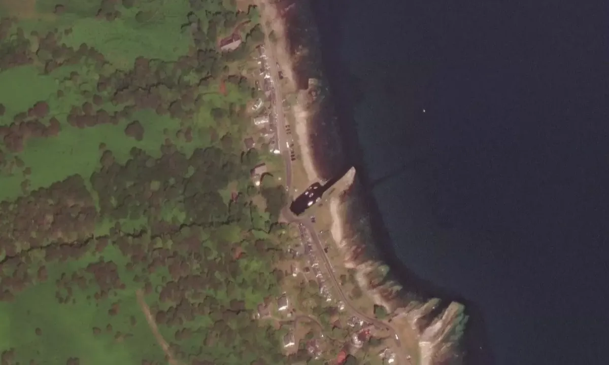 Satelite image of Corrie Harbour