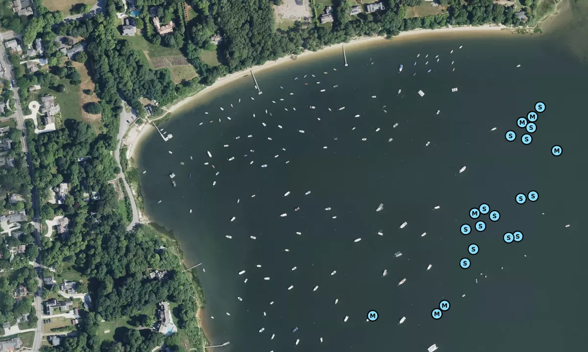Satelite image of Cotuit Bay