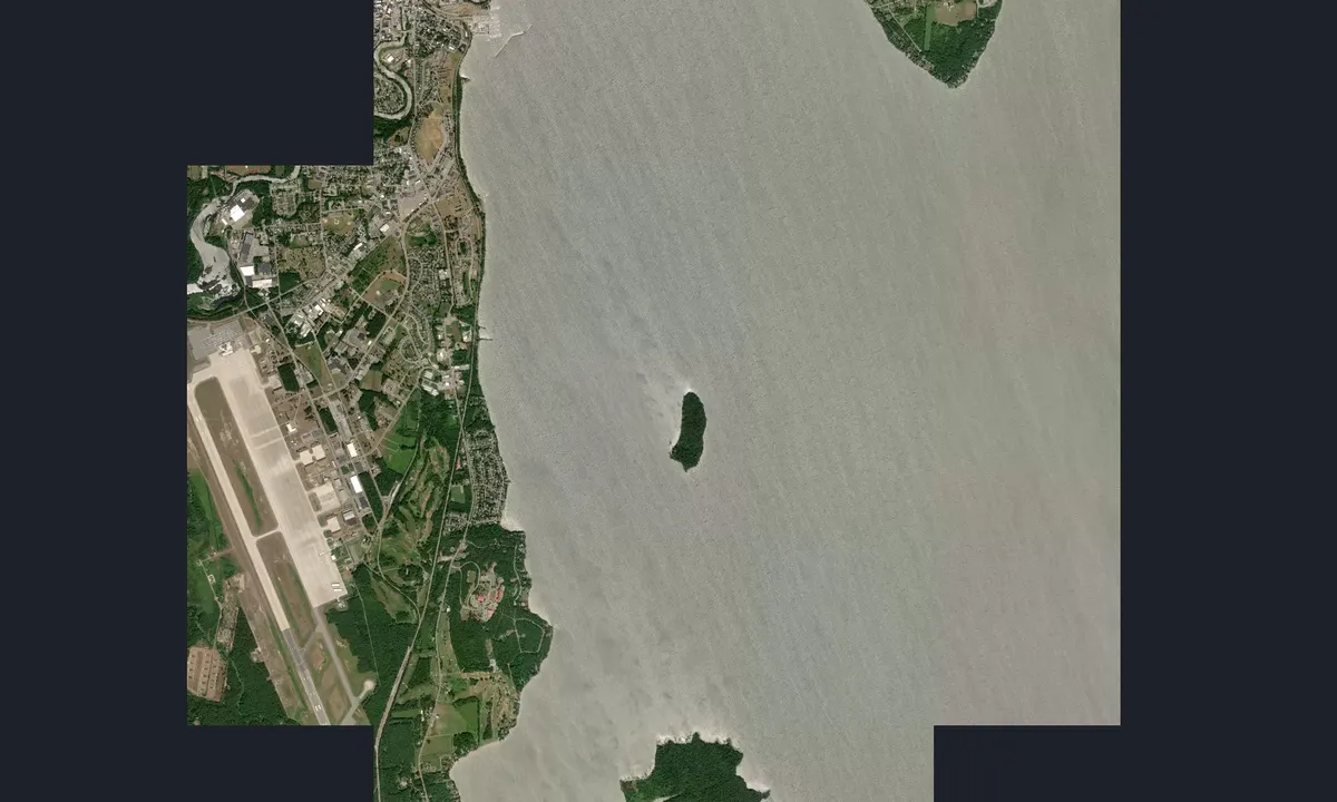 Flyfoto av Crab Island