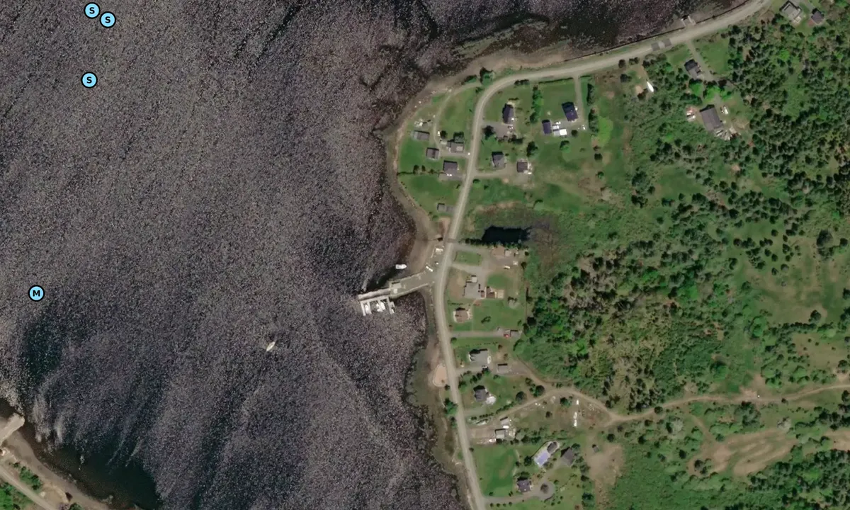 Satelite image of Creaser's Cove Marina
