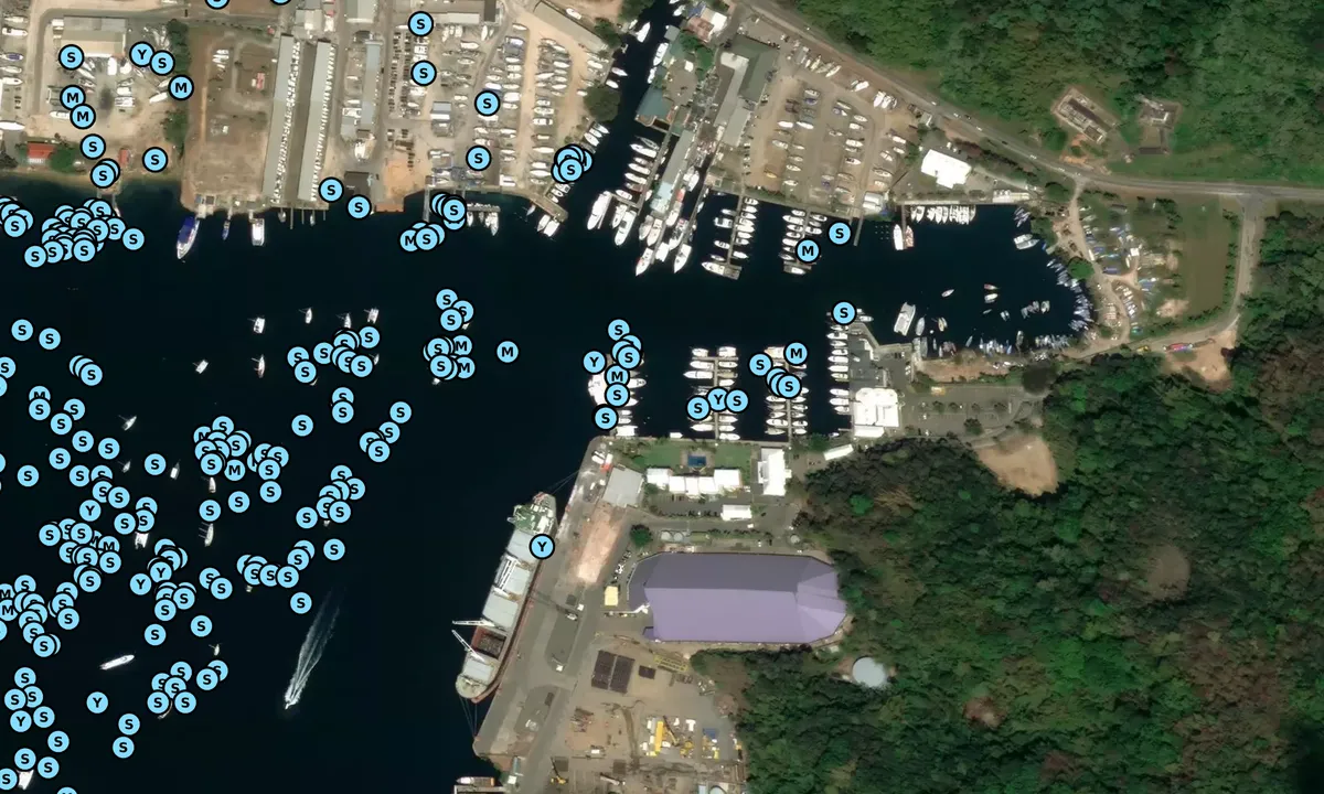 Satelite image of CrewsInn Hotel and Yachting Center
