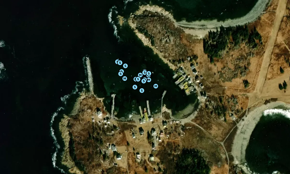 Satelite image of Criehaven Harbor